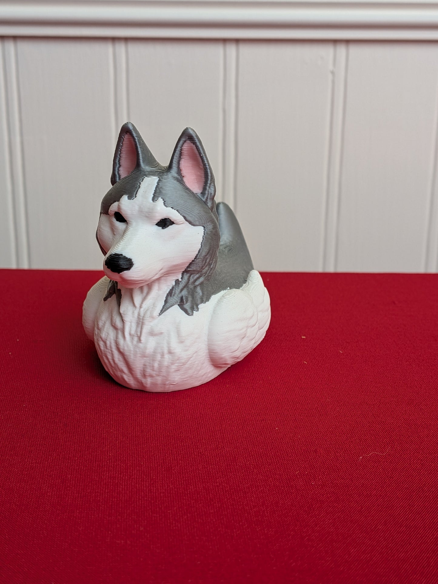 🐾 Siberian Husky Duck – 3D Printed Dog Breed Duck Collectible 🦆