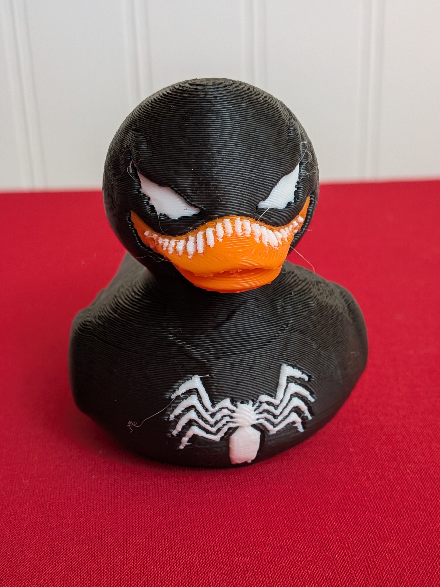 🕷️ Venom Inspired Duck – 3D Printed Comic Character Collectible | Superhero Villain Fan Gift 🦆