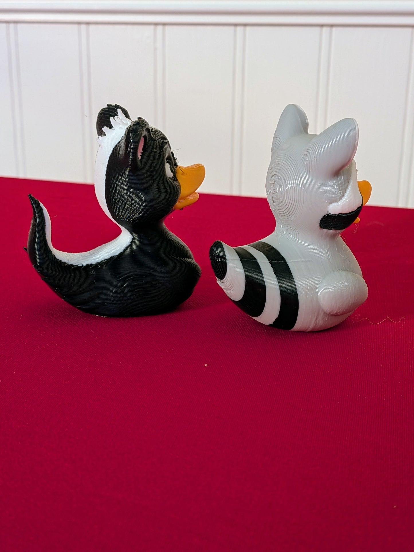 Skunk & Raccoon Duck Combo 3D Printed Ducking Gift