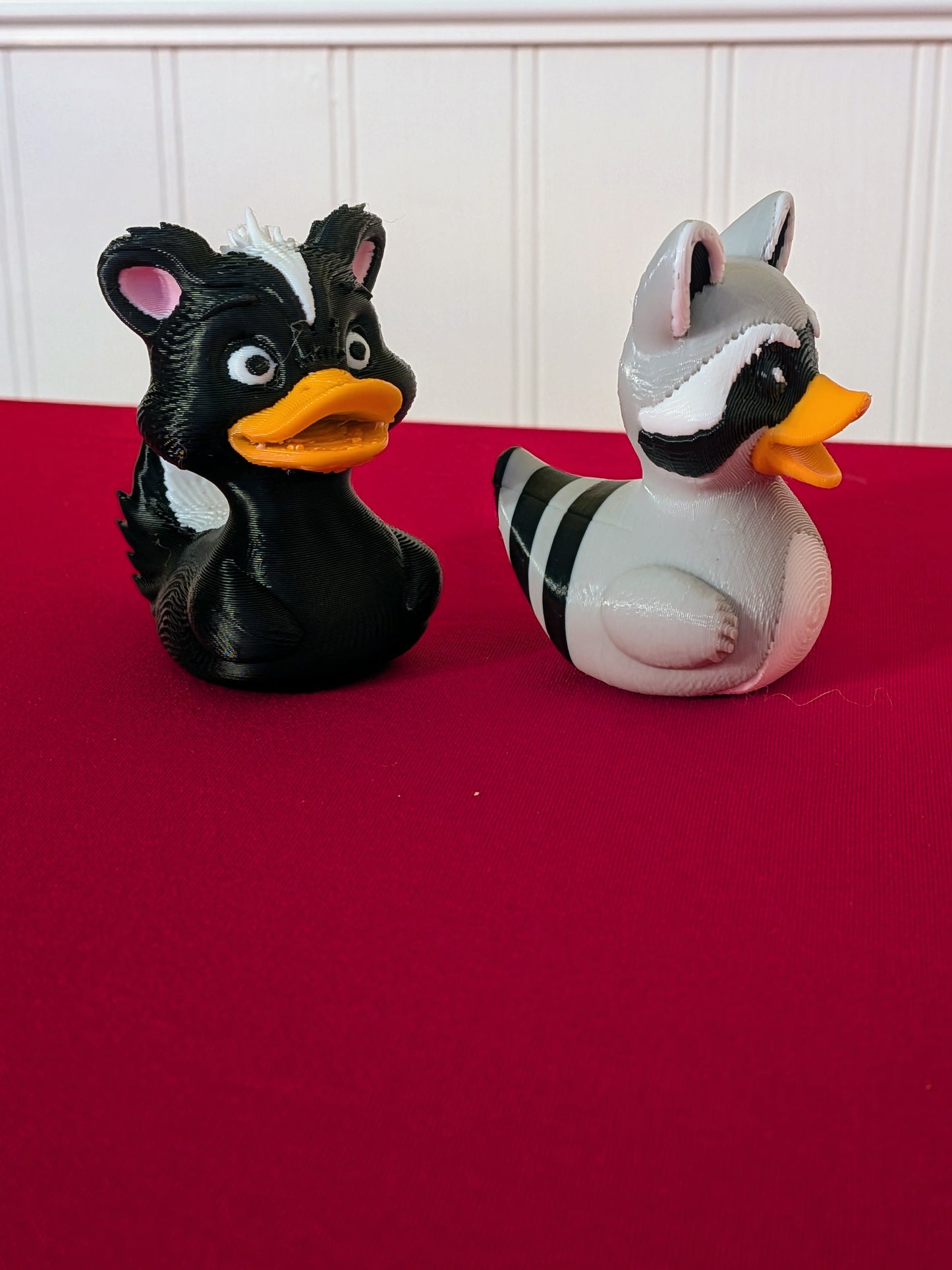 Skunk & Raccoon Duck Combo 3D Printed Ducking Gift