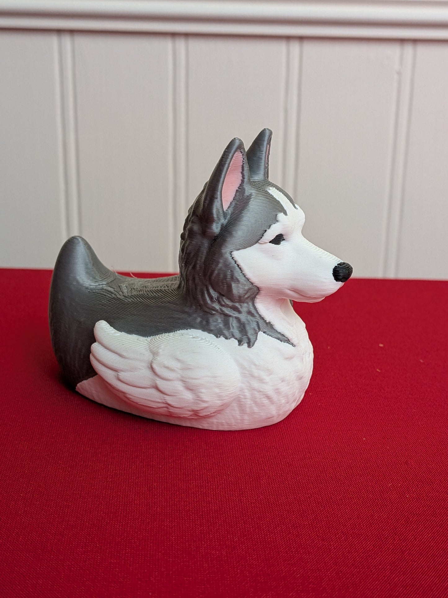 🐾 Siberian Husky Duck – 3D Printed Dog Breed Duck Collectible 🦆