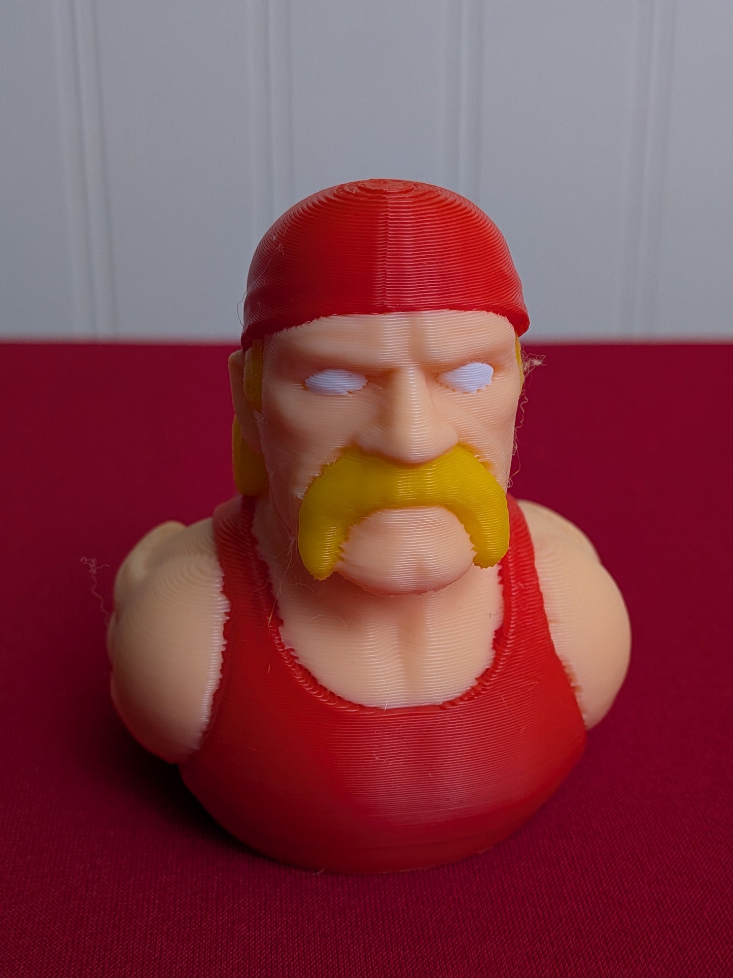 💪 Hulk Hogan Inspired Duck – 3D Printed Collectible | Wrestling Legend Rubber Duck Figurine 🦆