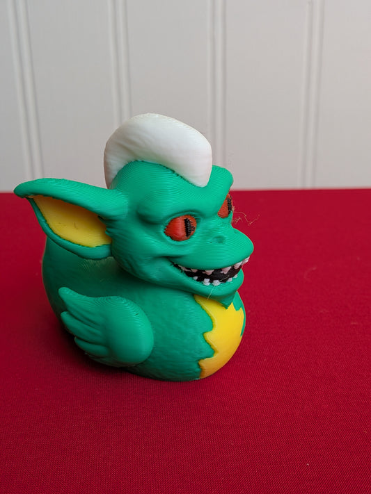 💀 Spike the Gremlin Inspired Duck – 3D Printed Collectible | Mischievous Movie Monster Duck Figurine 🦆