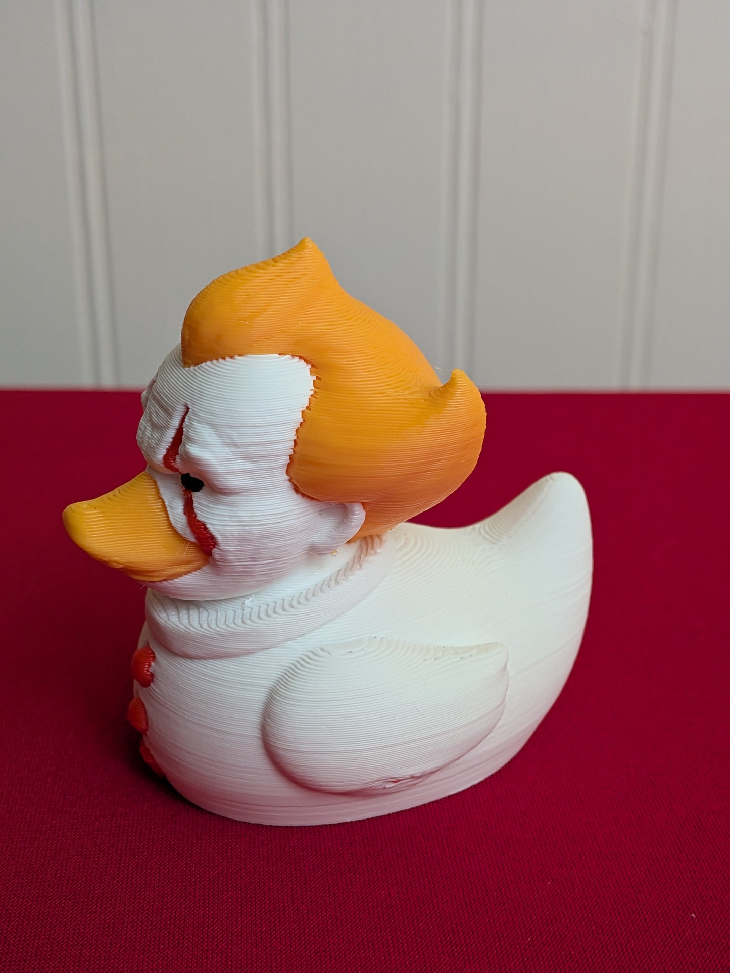 🎈 Pennywise Inspired Duck | 3D Printed Horror Collectible | Creepy Clown Rubber Duck Figurine 🦆