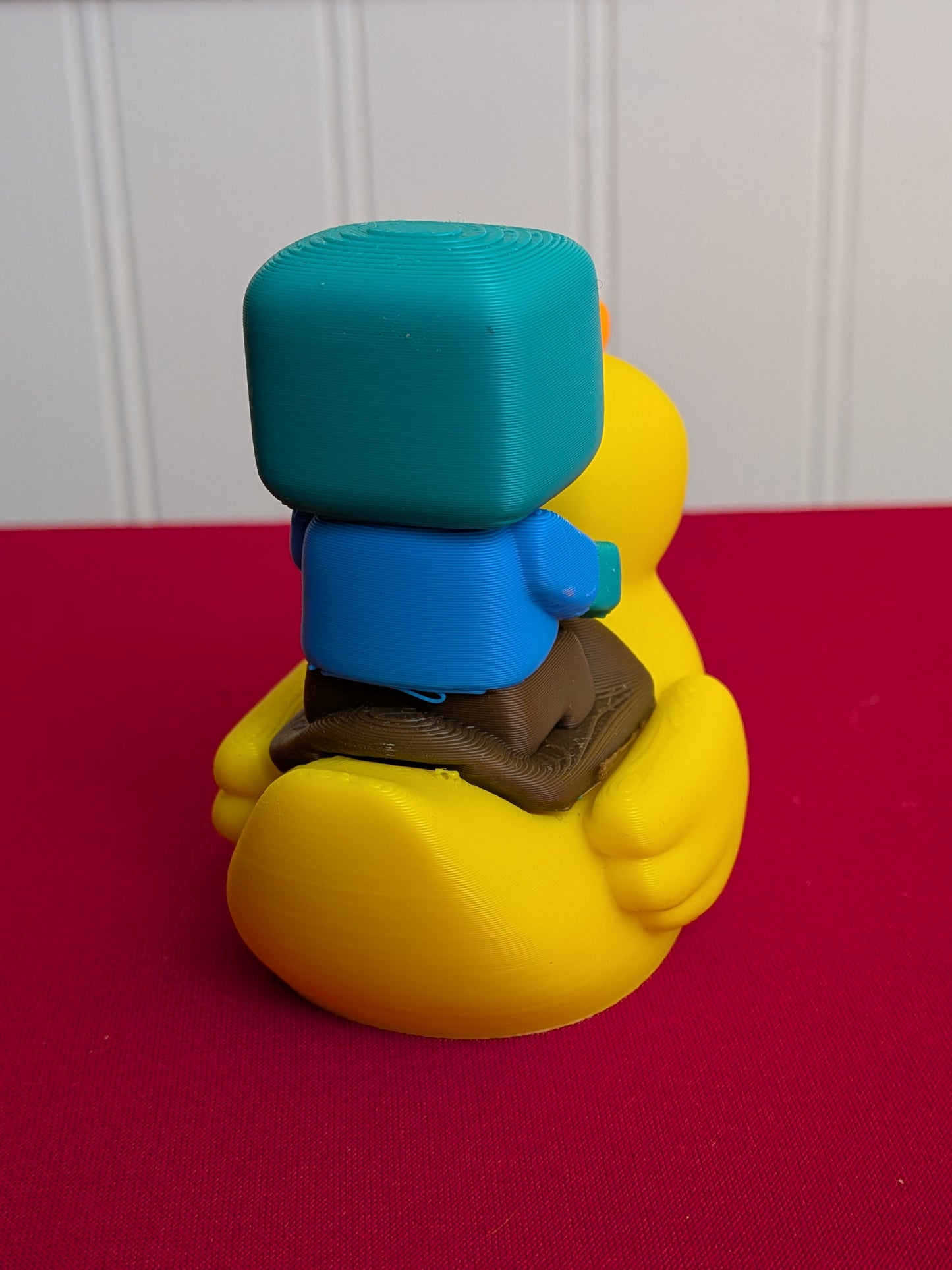 🐥 Chicken Jockey Inspired Duck – 3D Printed Funny Duck Collectible 🦆
