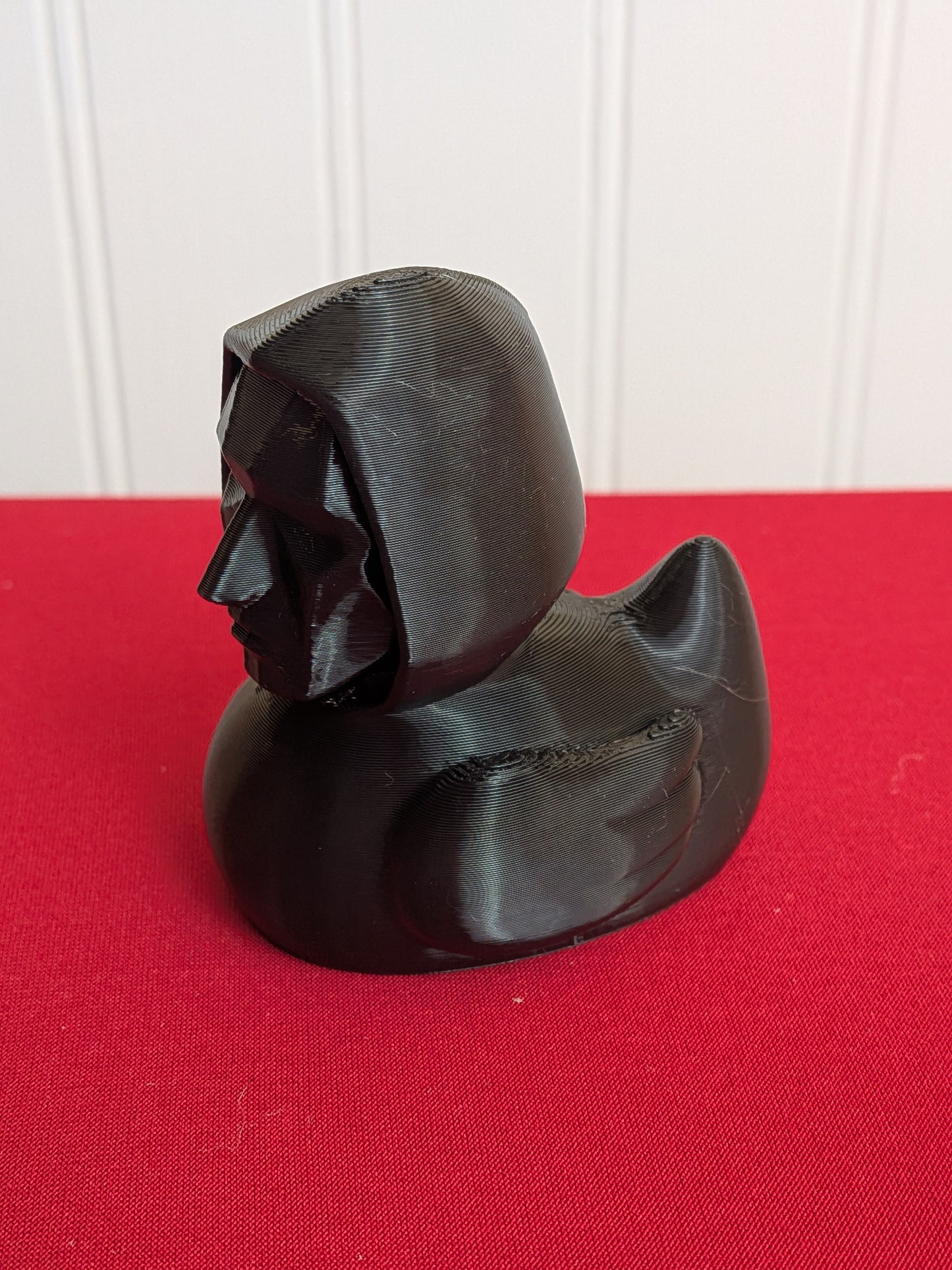 Frontman Inspired Duck – 3D Printed Masked Leader Duck Figurine, SquidGame-Inspired Collectible, Unique Gift for TV Fans