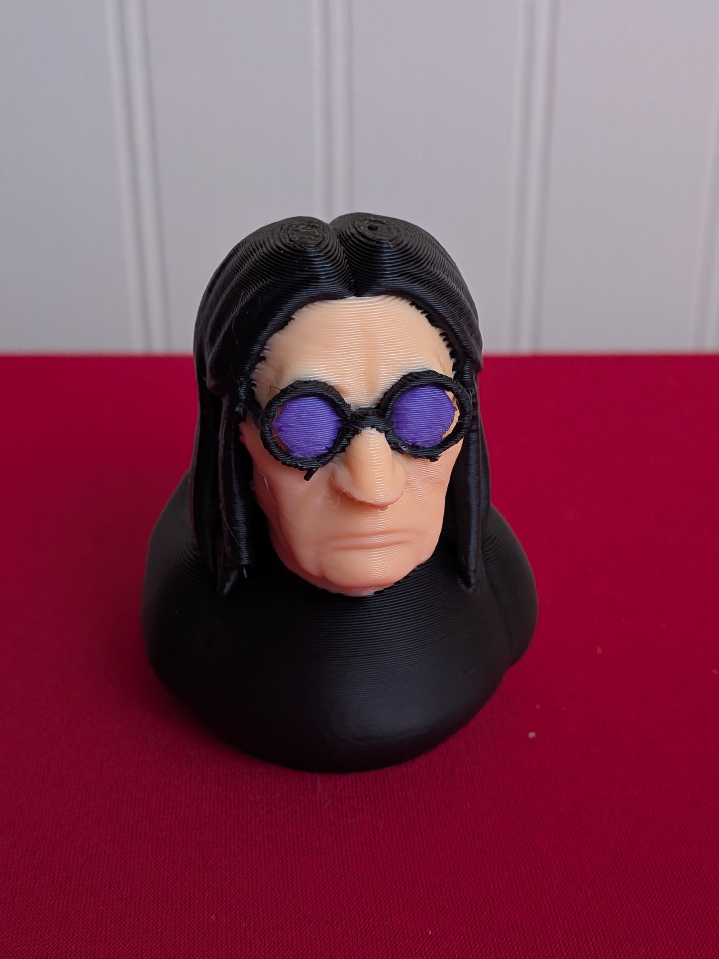 Ozzy Osbourne Inspired Duck – 3D Printed Rock Legend Duck Figurine, Gothic Collectible Gift for Music Lovers