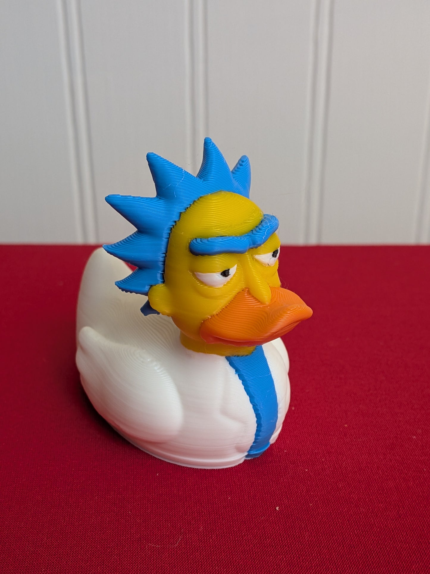🌀 Rick and Morty Inspired Duck | 3D Printed Collectible | Funny Mashup Rubber Duck Figurines 🦆