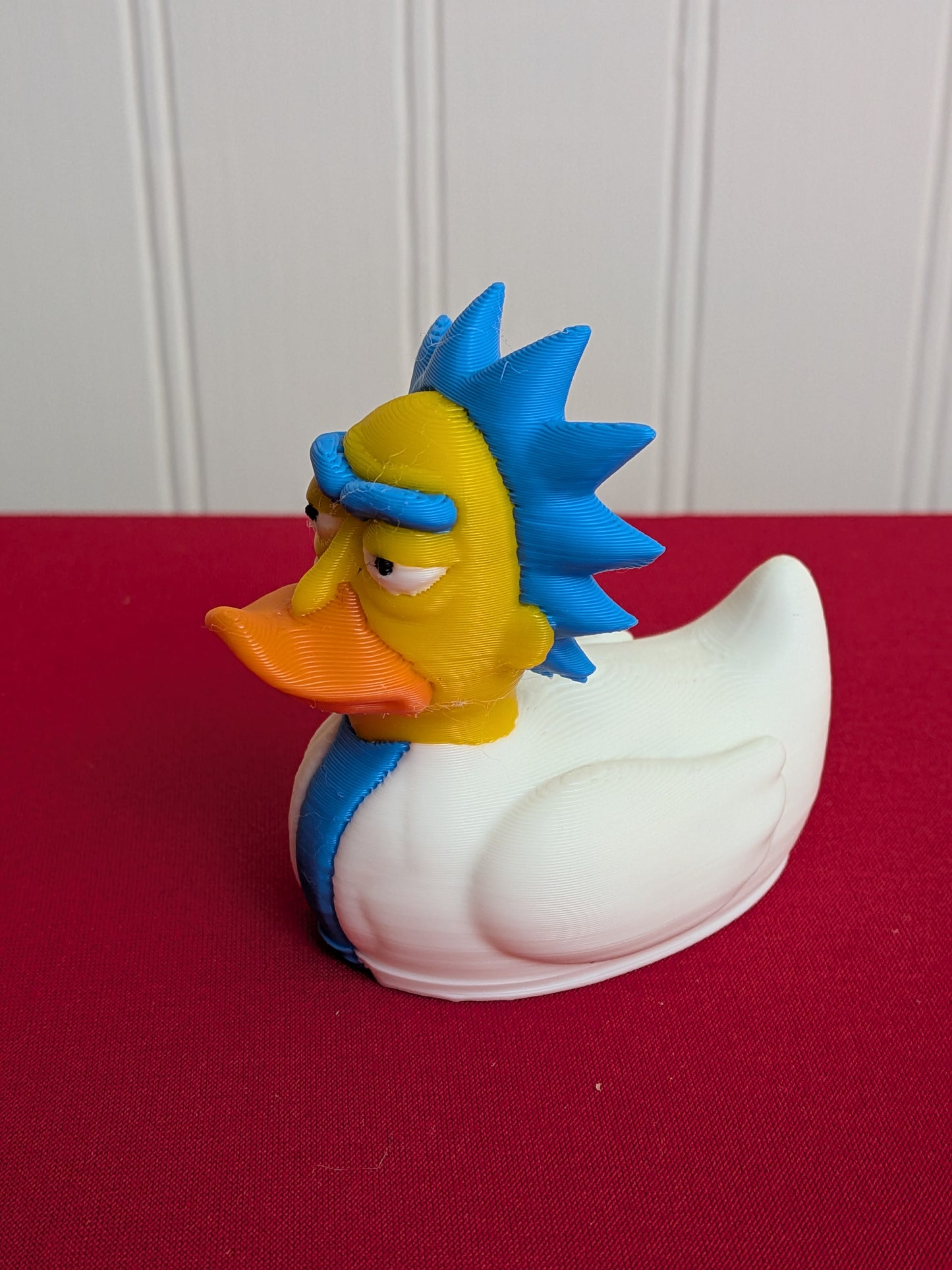 🌀 Rick and Morty Inspired Duck | 3D Printed Collectible | Funny Mashup Rubber Duck Figurines 🦆