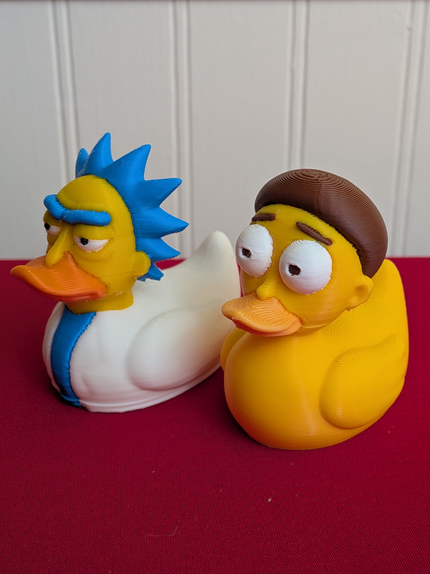 🌀 Rick and Morty Inspired Duck | 3D Printed Collectible | Funny Mashup Rubber Duck Figurines 🦆