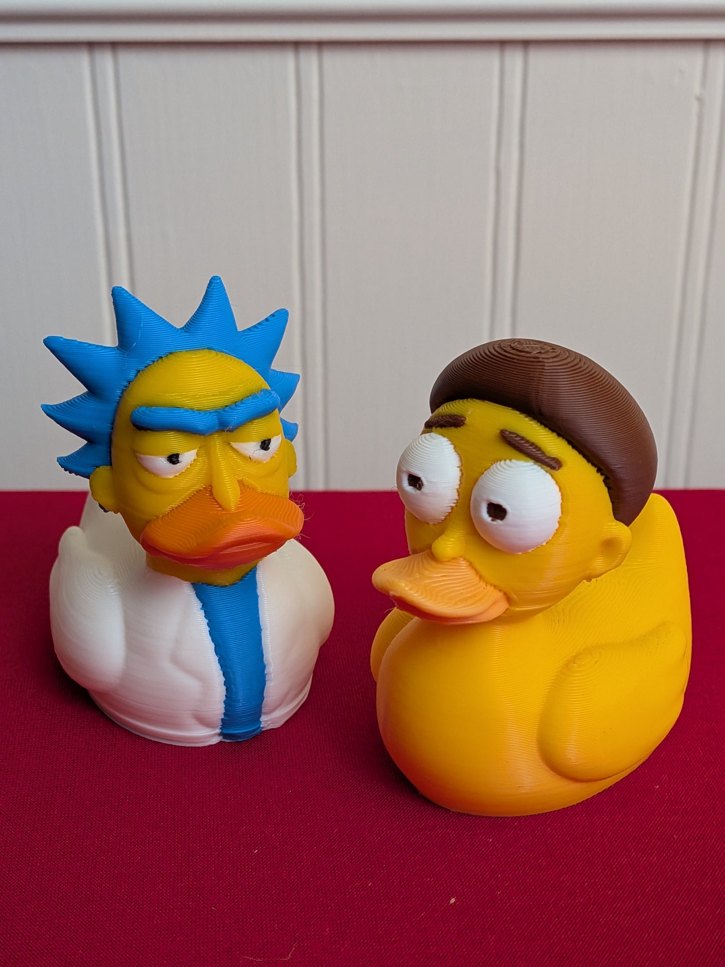 🌀 Rick and Morty Inspired Duck | 3D Printed Collectible | Funny Mashup Rubber Duck Figurines 🦆