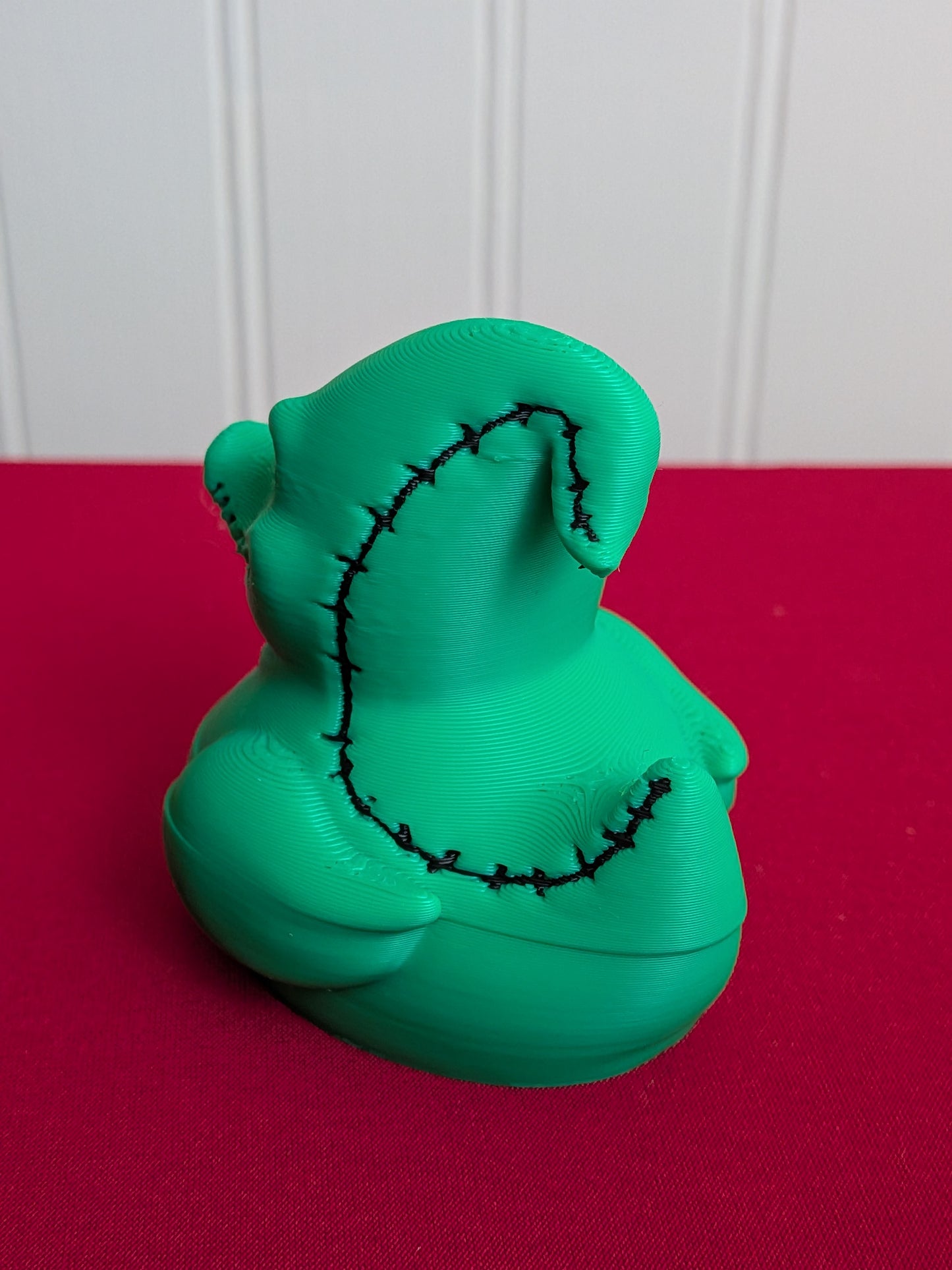 Oogie Boogie Inspired Duck – 3D Printed Halloween Duck Figurine, Spooky Collectible Gift for Nightmare Movie Fans