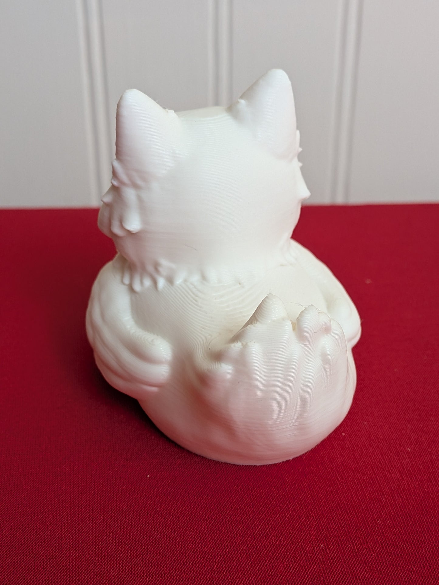 American Eskimo Dog Inspired Duck – 3D Printed Fluffy White Dog Duck Figurine, Cute Collectible Gift for Dog Lovers