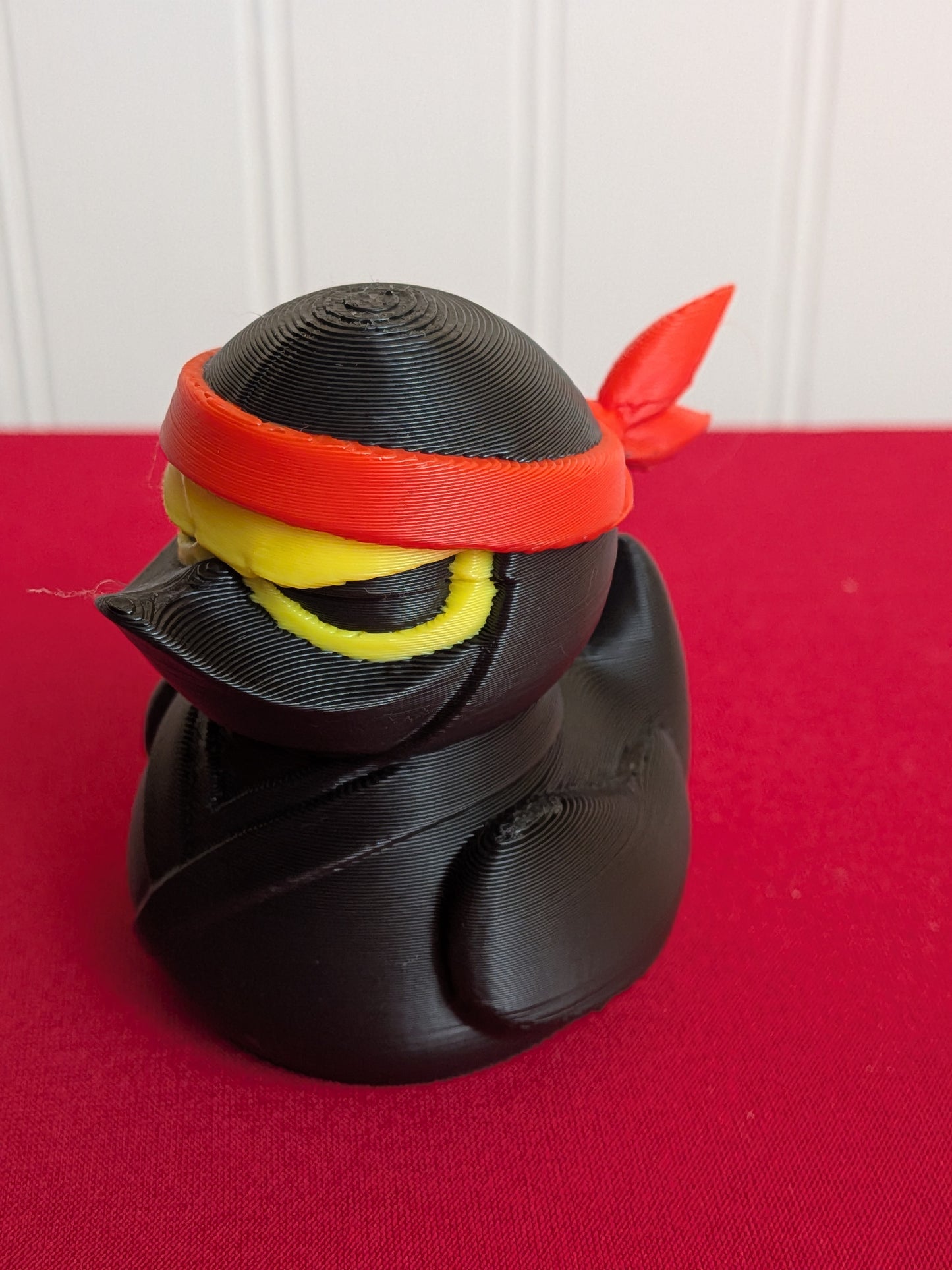 Ninja Inspired Duck – 3D Printed Stealth Duck Figurine, Funny Warrior Collectible, Cute Gift for Martial Arts Fans