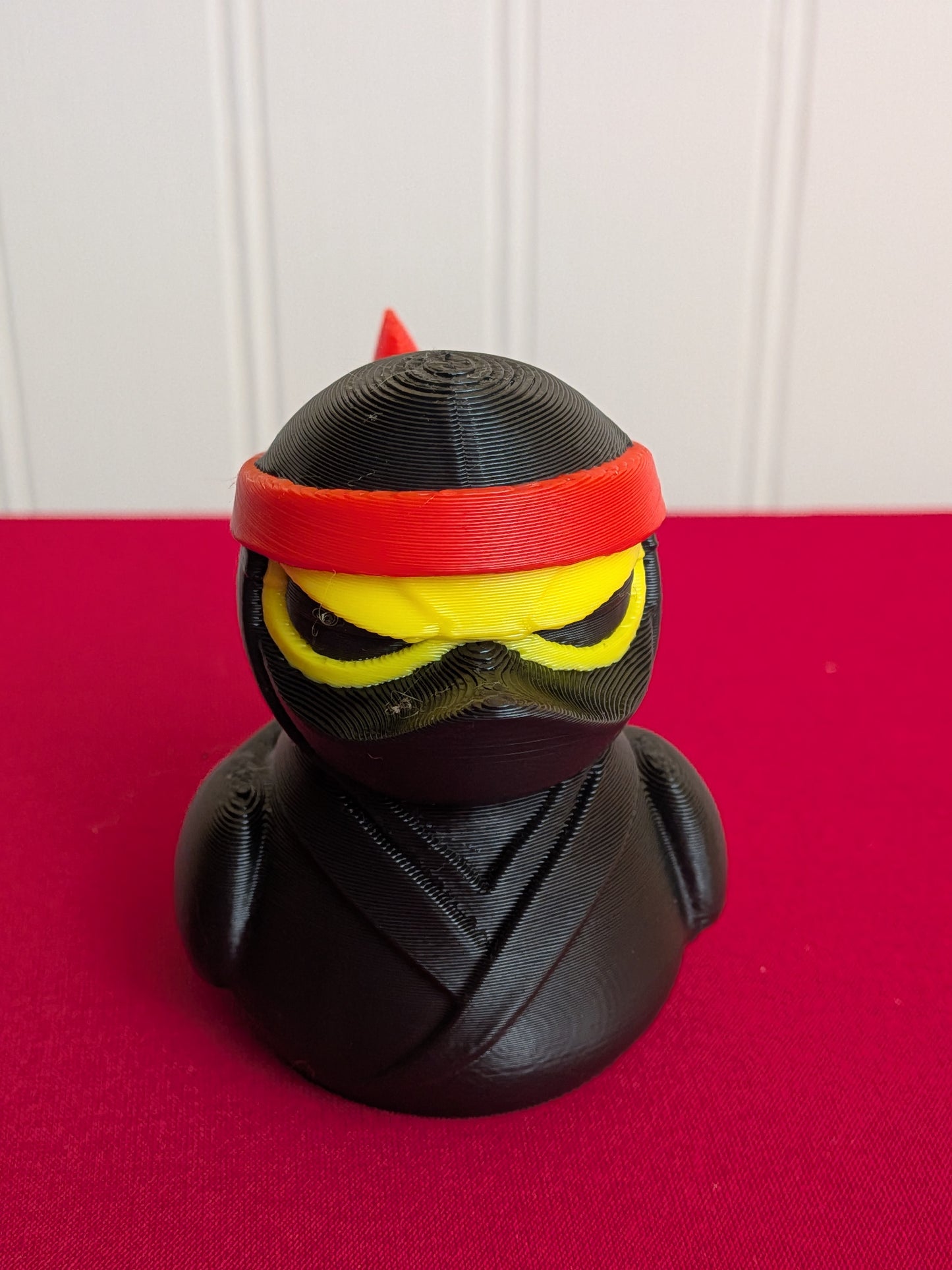 Ninja Inspired Duck – 3D Printed Stealth Duck Figurine, Funny Warrior Collectible, Cute Gift for Martial Arts Fans