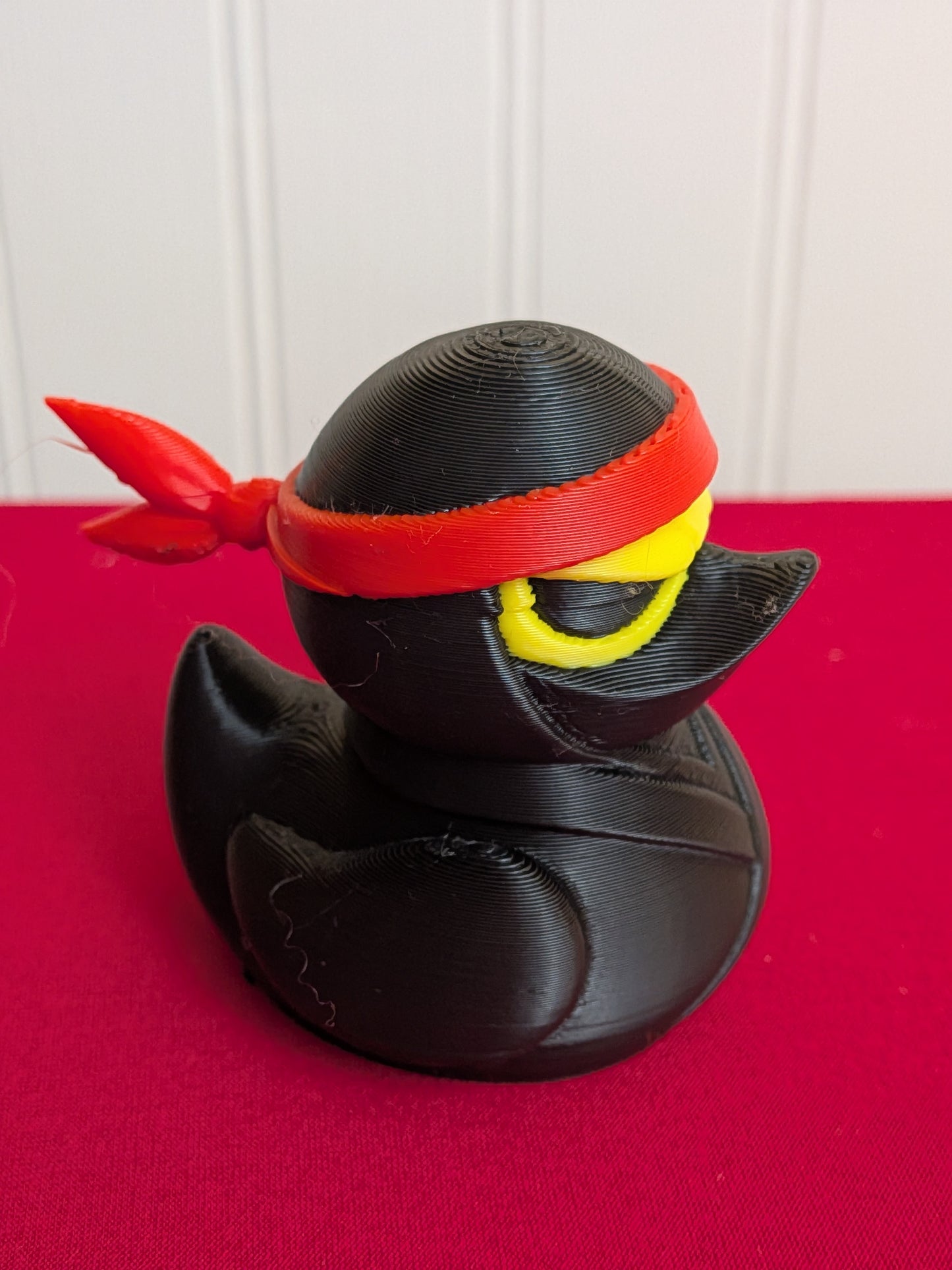 Ninja Inspired Duck – 3D Printed Stealth Duck Figurine, Funny Warrior Collectible, Cute Gift for Martial Arts Fans