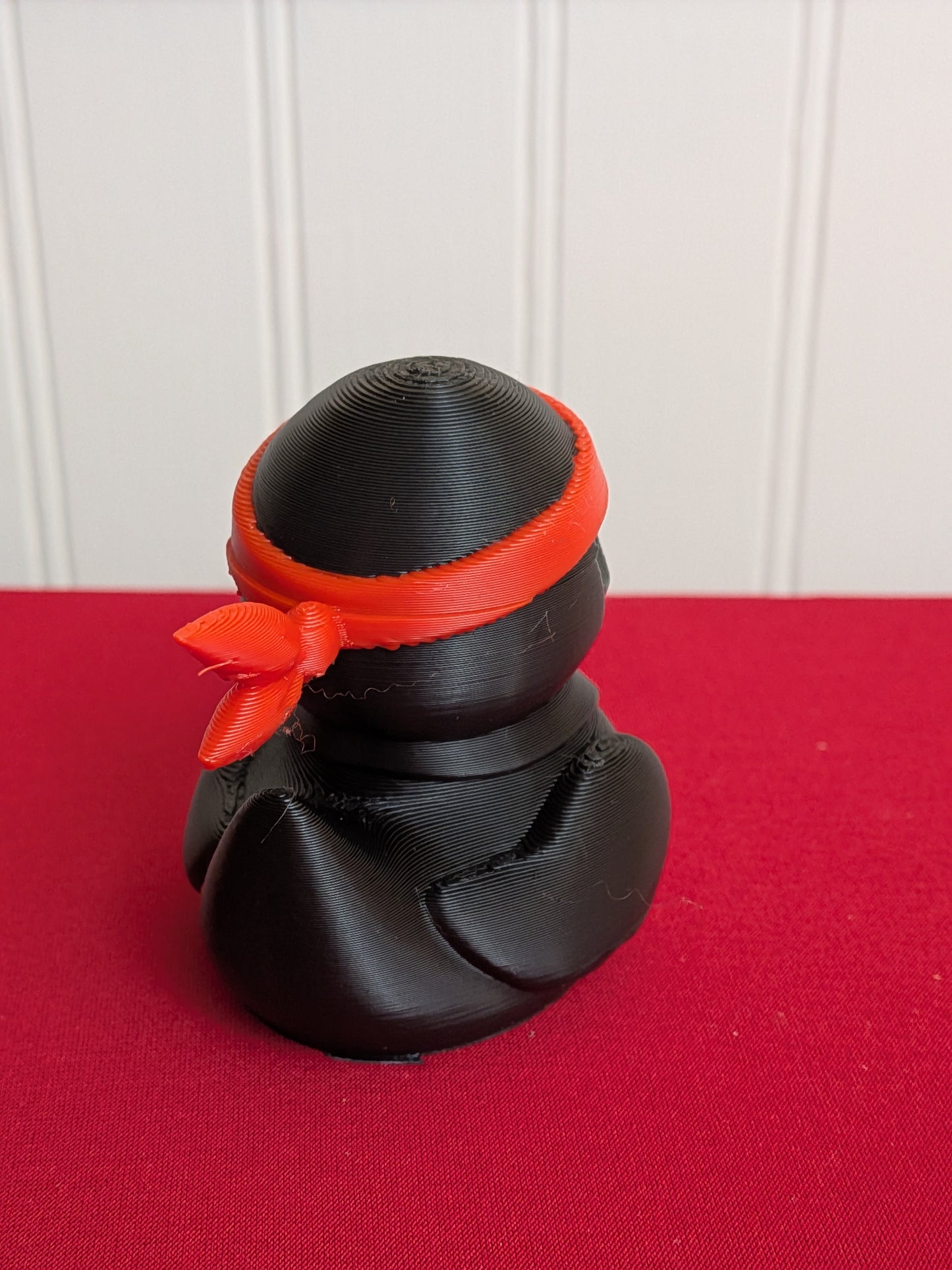 Ninja Inspired Duck – 3D Printed Stealth Duck Figurine, Funny Warrior Collectible, Cute Gift for Martial Arts Fans