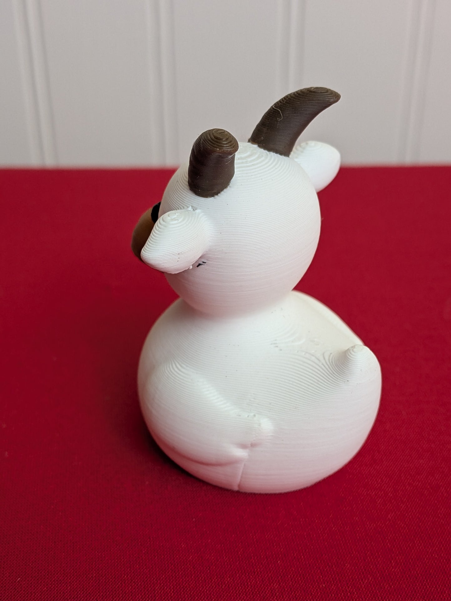 🐐 Goat Duck – 3D Printed Collectible | Farm Animal Rubber Duck Figurine 🦆