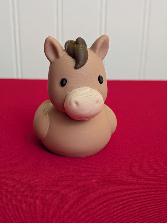 🐴 Horse Duck – 3D Printed Collectible | Farm Animal & Equestrian Inspired Rubber Duck Figurine 🦆