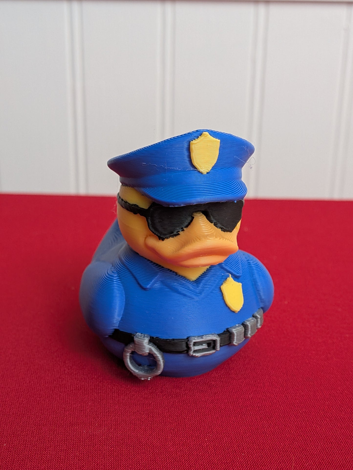 👮 Police Officer Duck – 3D Printed Law Enforcement Collectible | Fun Gift for Police & Duck Lovers 🦆