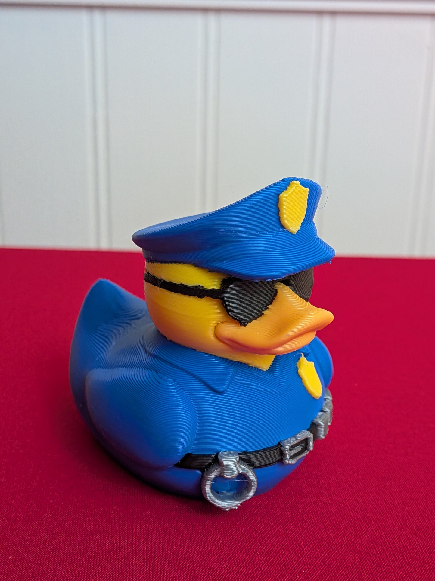 👮 Police Officer Duck – 3D Printed Law Enforcement Collectible | Fun Gift for Police & Duck Lovers 🦆