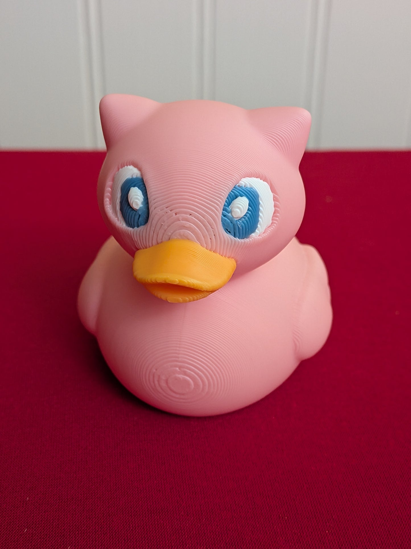 🌸 Mew Inspired Duck – 3D Printed Collectible | Psychic Pokémon-Inspired Rubber Duck Figurine 🦆