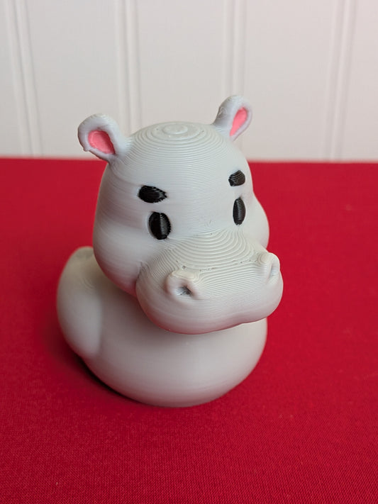 🦛 Hippo Duck – 3D Printed Collectible | Funny Animal Mashup Rubber Duck Figurine 🦆