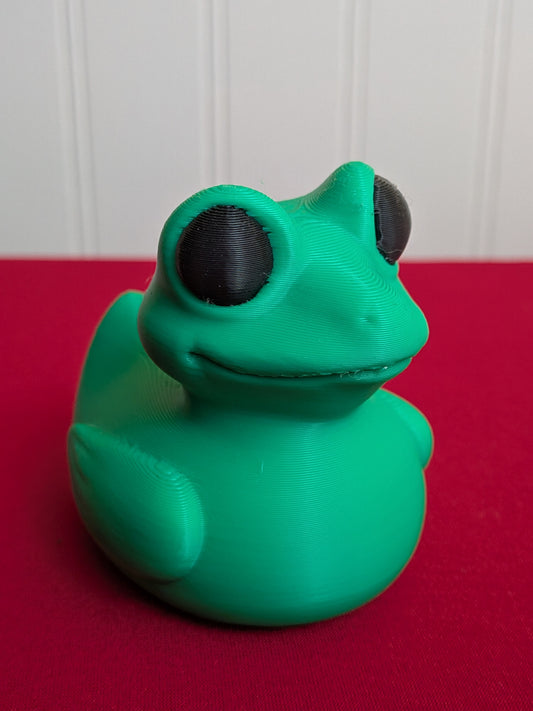 🐸 Frog Duck – 3D Printed Collectible | Funny Animal Mashup Rubber Duck Figurine 🦆