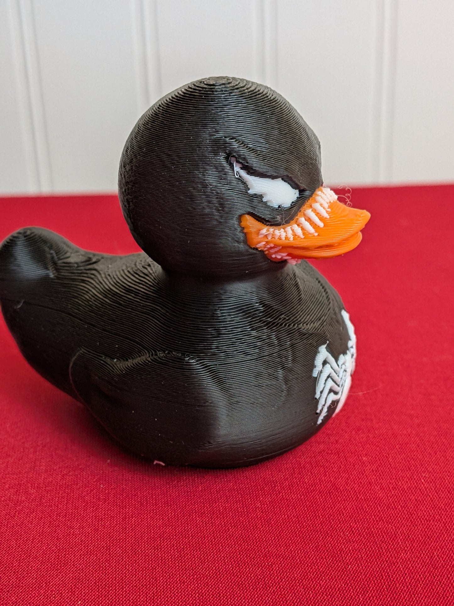 🕷️ Venom Inspired Duck – 3D Printed Comic Character Collectible | Superhero Villain Fan Gift 🦆