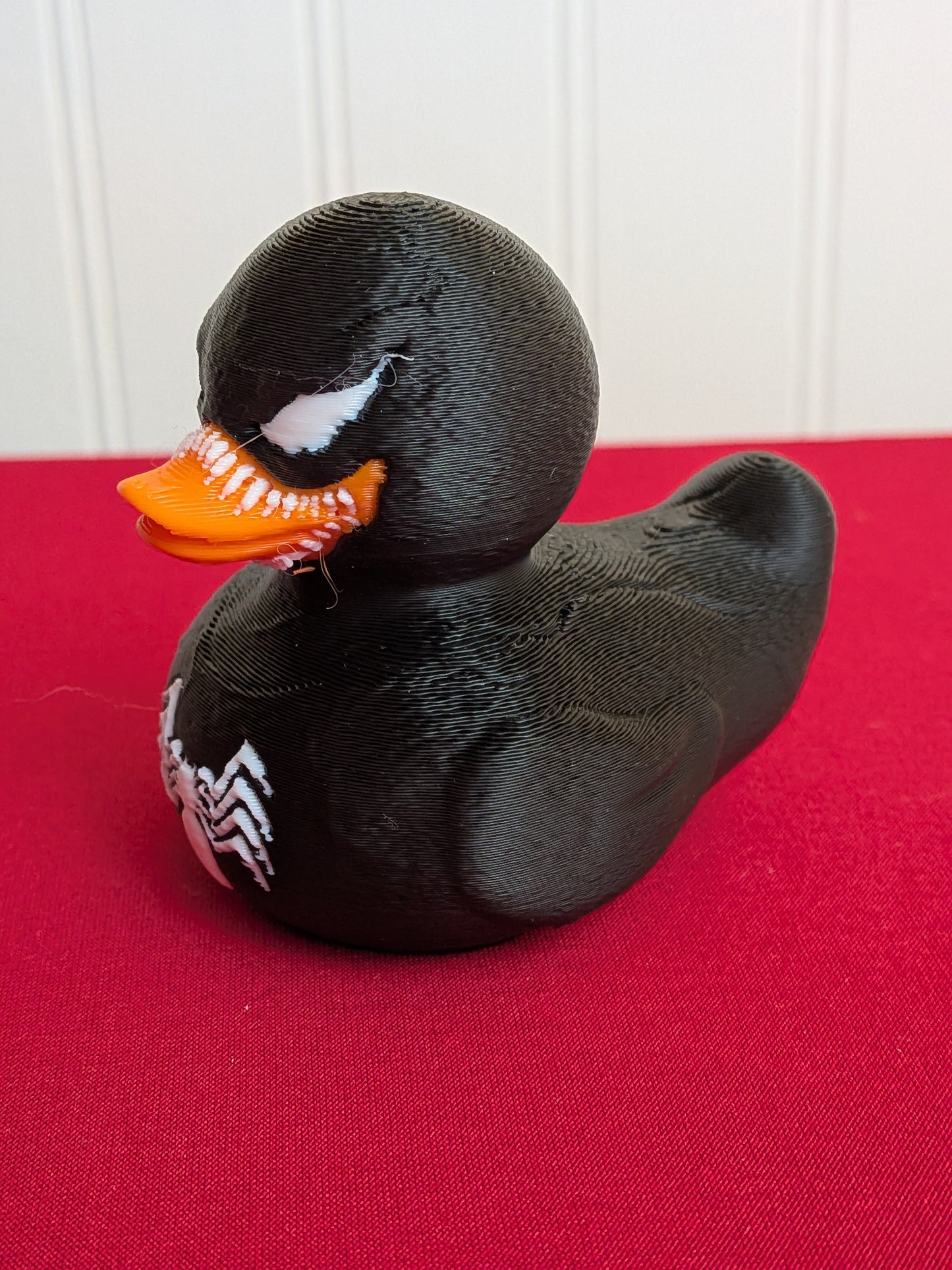 🕷️ Venom Inspired Duck – 3D Printed Comic Character Collectible | Superhero Villain Fan Gift 🦆