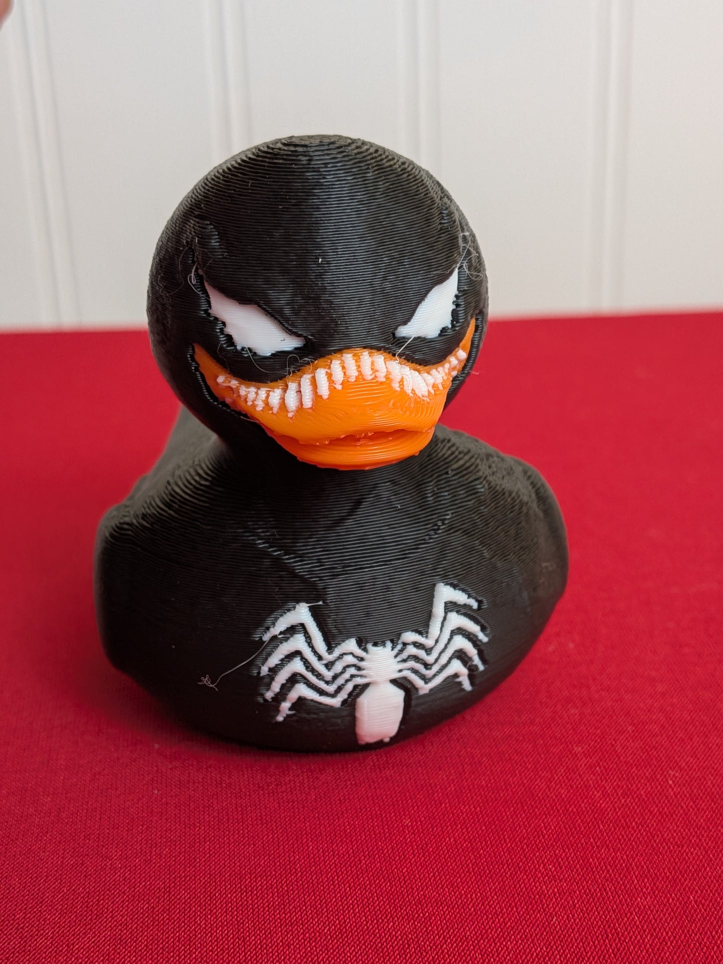 🕷️ Venom Inspired Duck – 3D Printed Comic Character Collectible | Superhero Villain Fan Gift 🦆