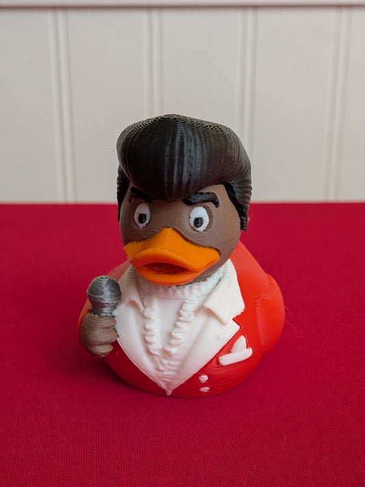🎤 James Brown Inspired Duck – 3D Printed Collectible | Funk Music Legend Rubber Duck Figurine 🦆