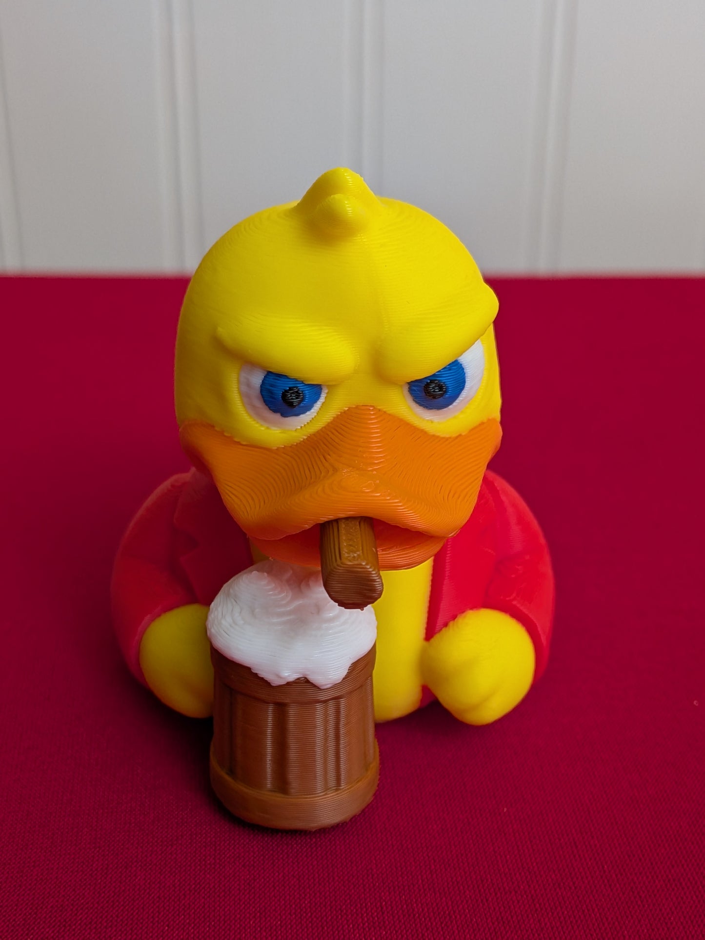 🦆🍺 Cigar & Beer Duck – 3D Printed Duck Figurine | Retro Movie-Inspired Duck | Funny Collectible Gift