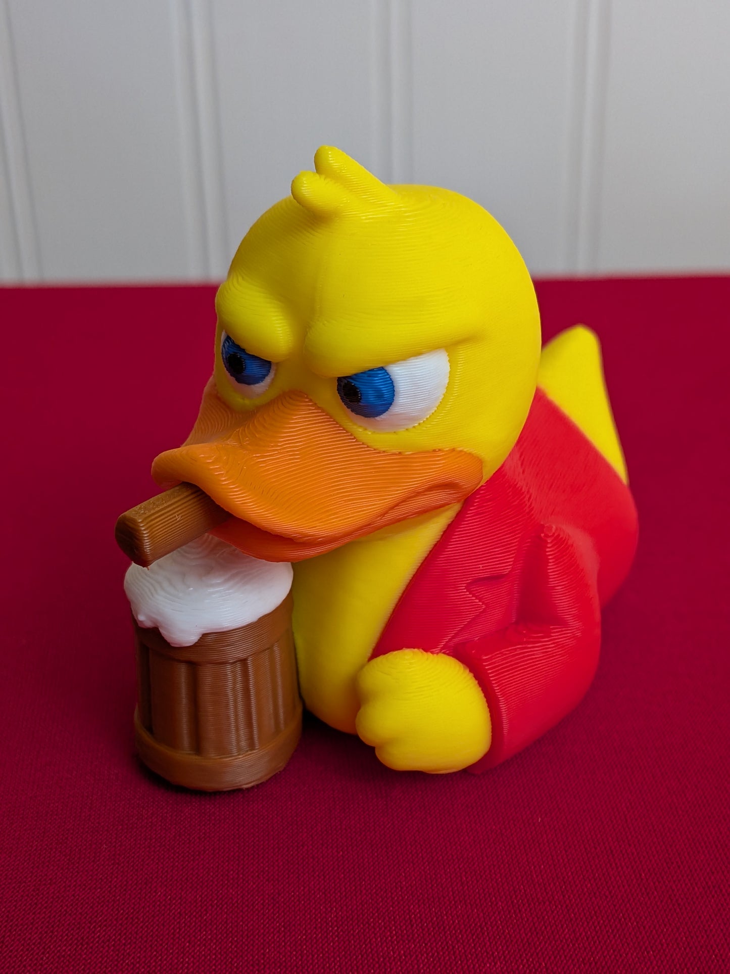 🦆🍺 Cigar & Beer Duck – 3D Printed Duck Figurine | Retro Movie-Inspired Duck | Funny Collectible Gift