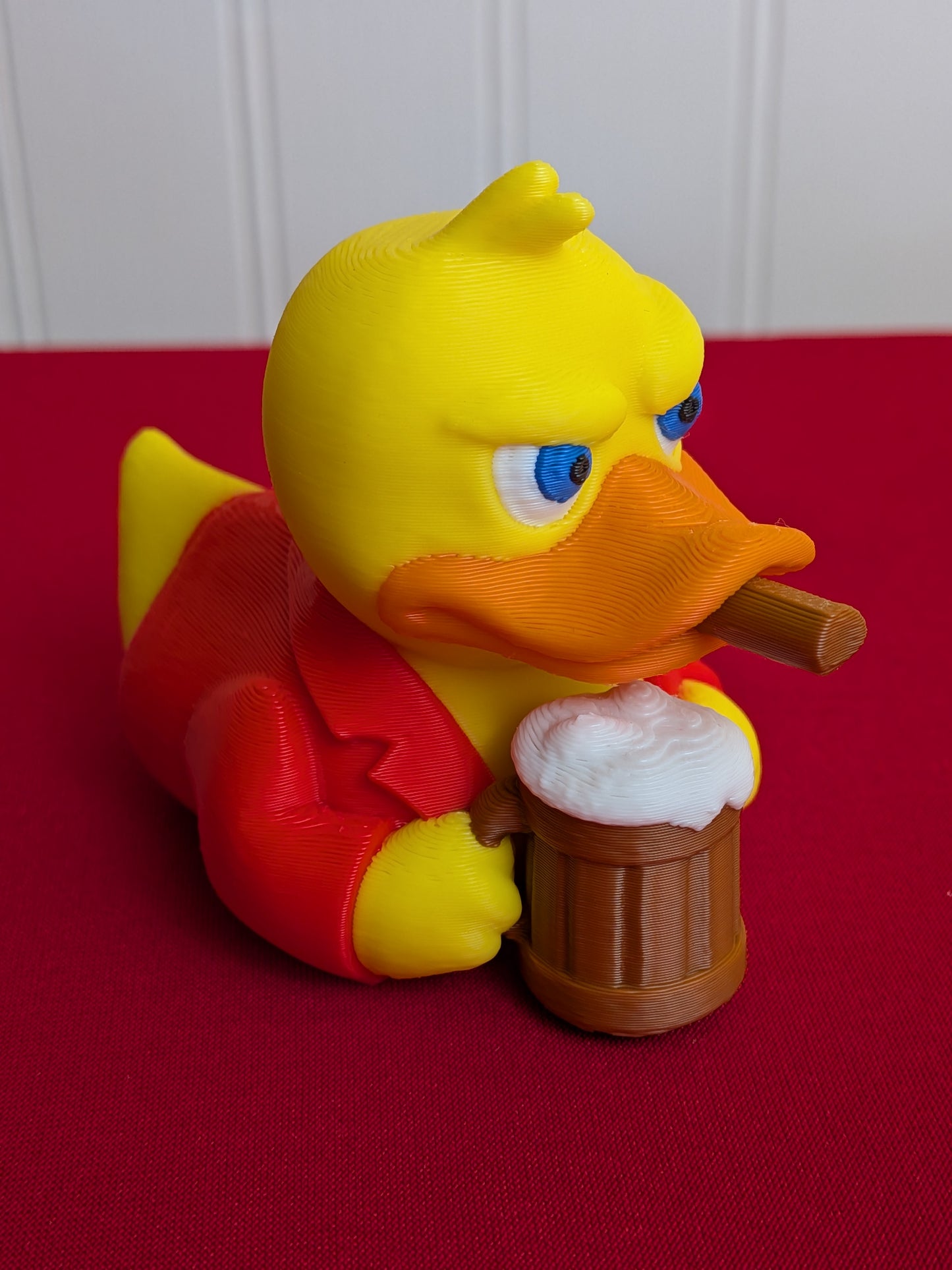 🦆🍺 Cigar & Beer Duck – 3D Printed Duck Figurine | Retro Movie-Inspired Duck | Funny Collectible Gift
