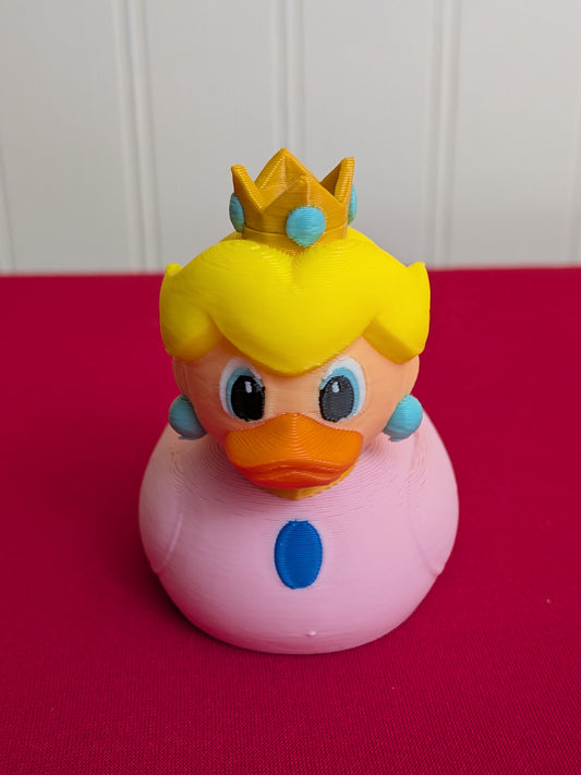 👑🦆 Royal Princess Duck – 3D Printed Duck Figurine | Pink Princess-Inspired Collectible | Cute Fantasy Duck Gift