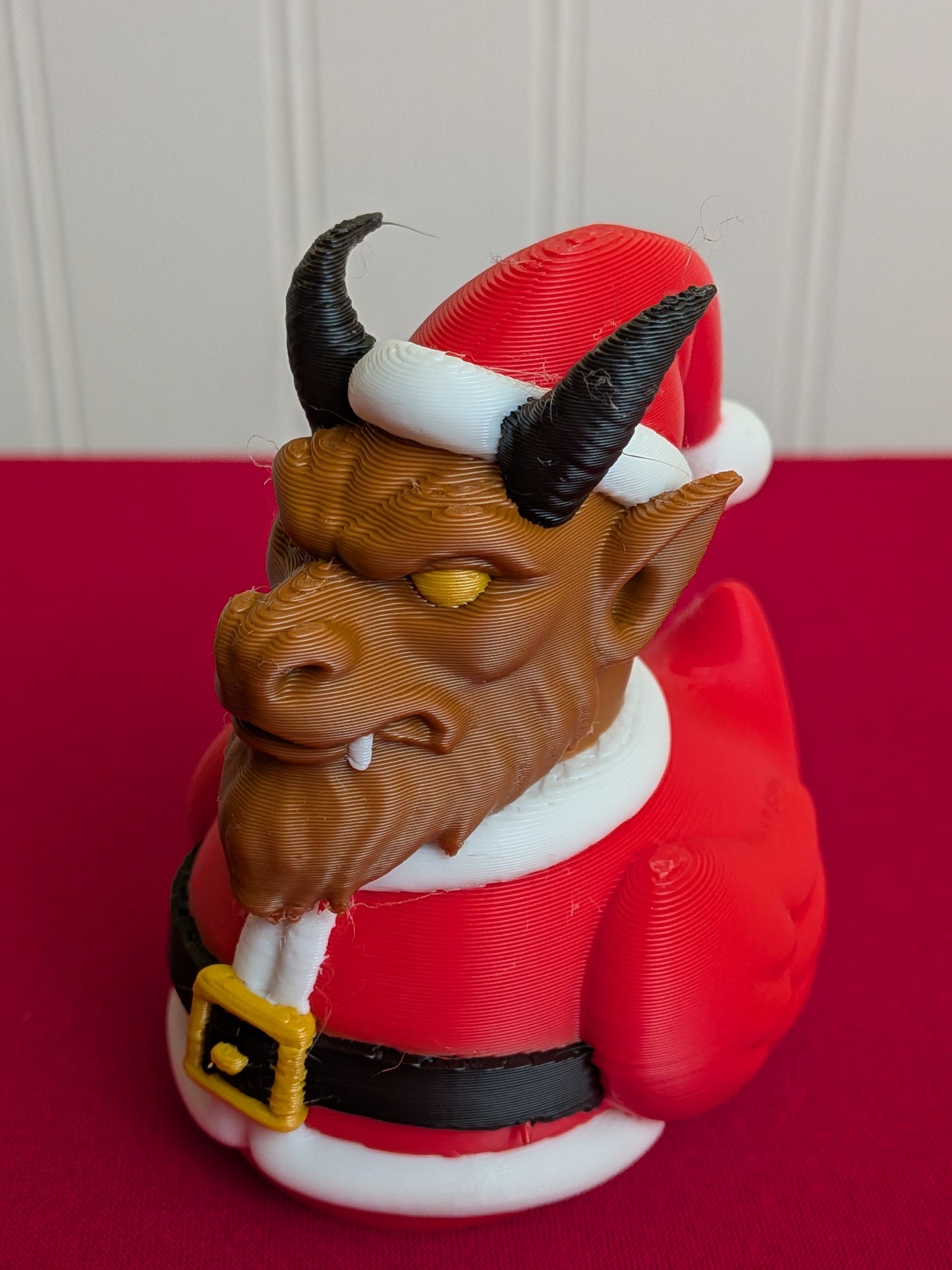 Krampus Duck – 3D Printed Holiday Monster Duck | Christmas Demon Collectible | Gothic Decor