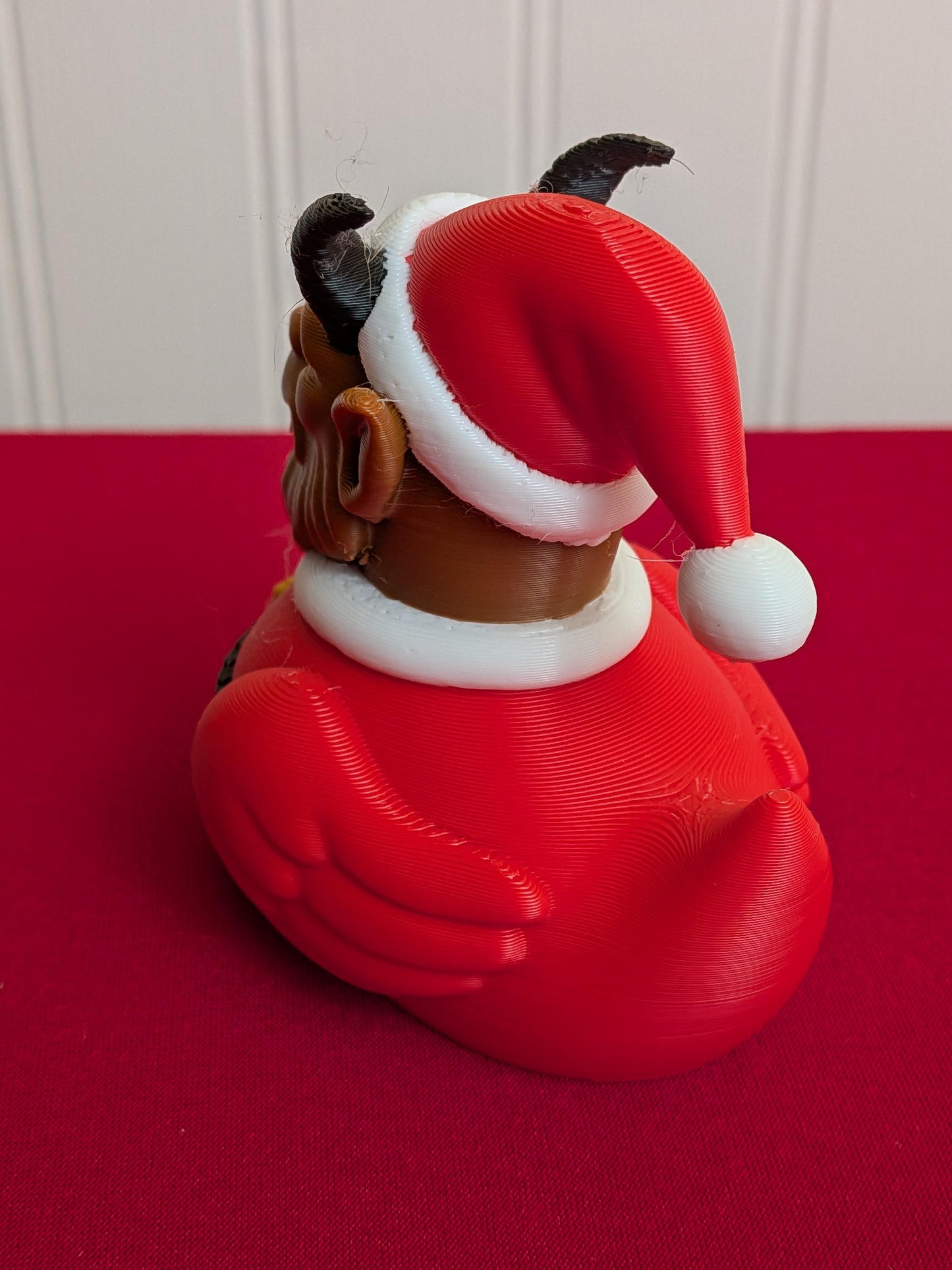 Krampus Duck – 3D Printed Holiday Monster Duck | Christmas Demon Collectible | Gothic Decor