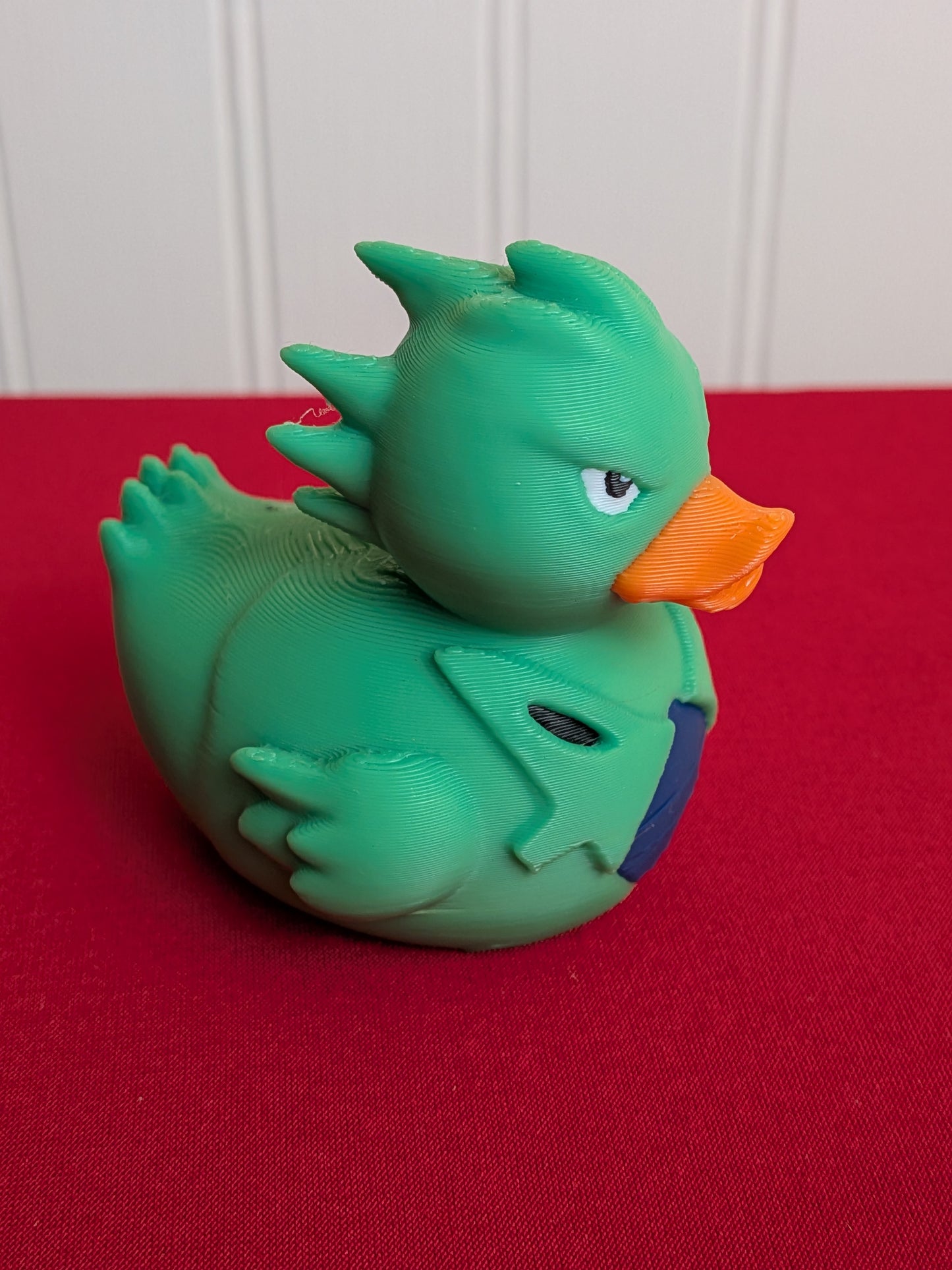 Tyrant Monster Duck – 3D Printed Duck Figurine | Dinosaur Kaiju Inspired | Green Armor Creature Collectible