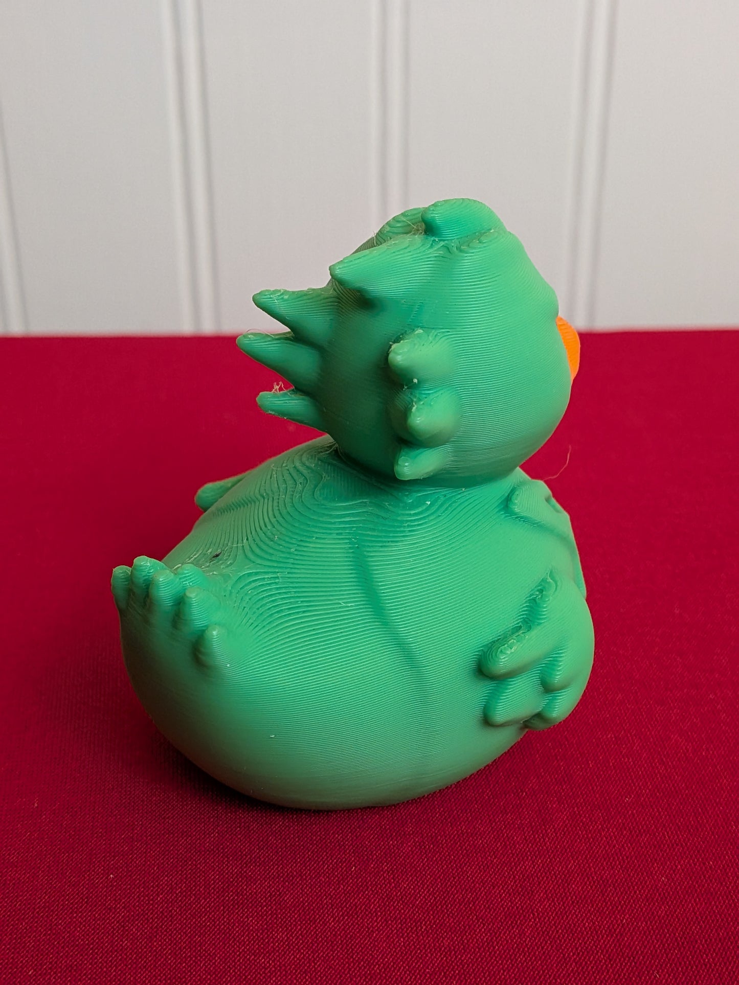 Tyrant Monster Duck – 3D Printed Duck Figurine | Dinosaur Kaiju Inspired | Green Armor Creature Collectible