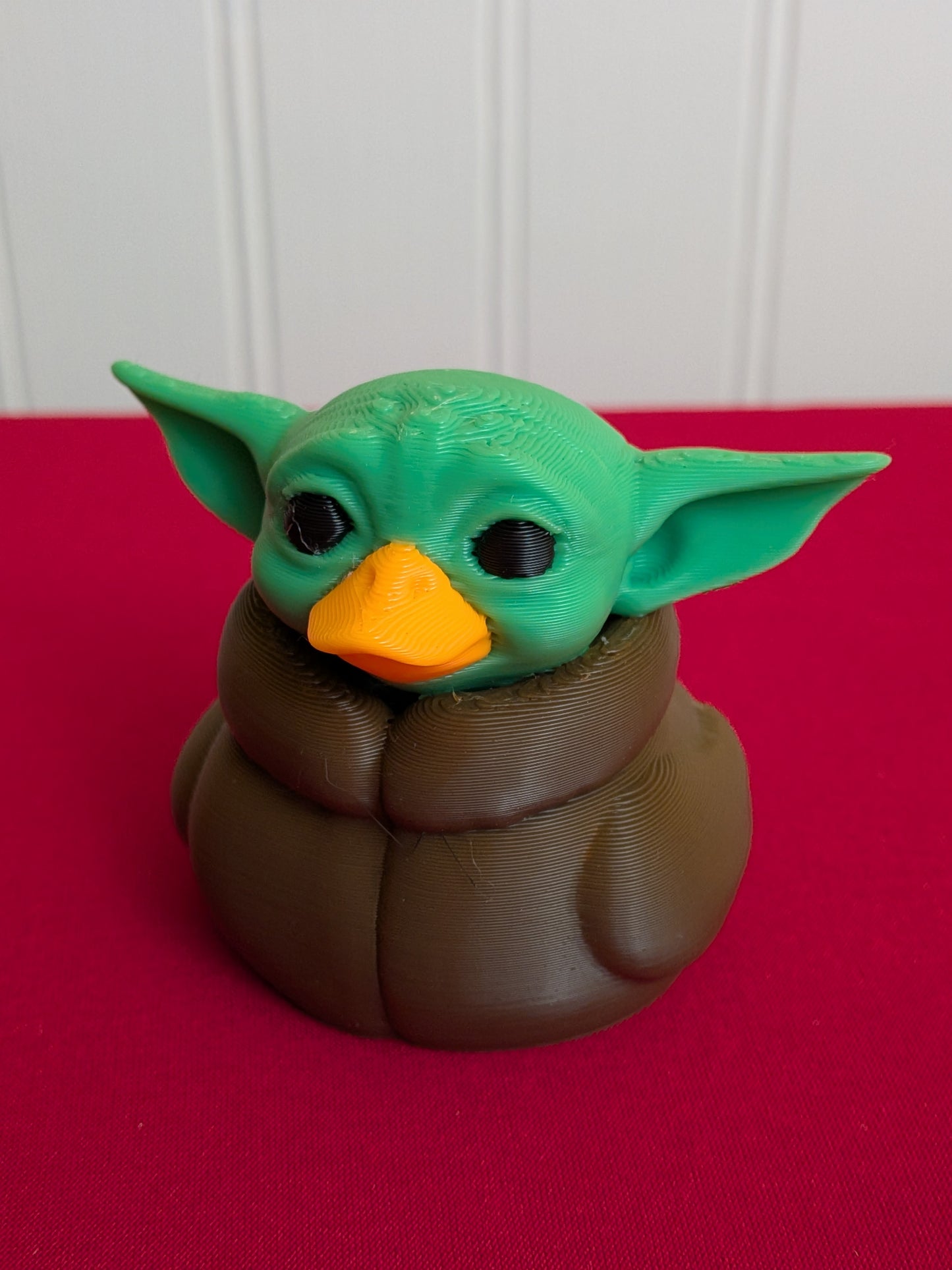 Baby Alien Duck – 3D Printed Duck Figurine | Green Space Creature | Sci-Fi Inspired Collectible Gift