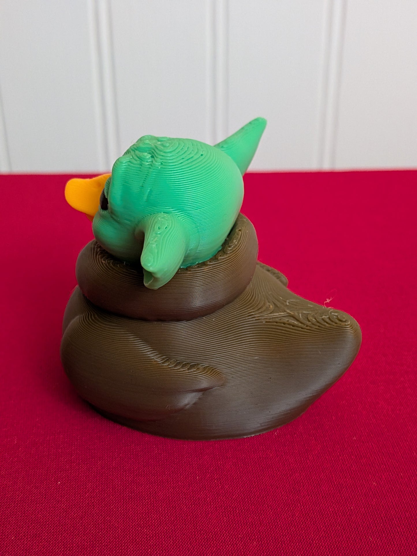Baby Alien Duck – 3D Printed Duck Figurine | Green Space Creature | Sci-Fi Inspired Collectible Gift