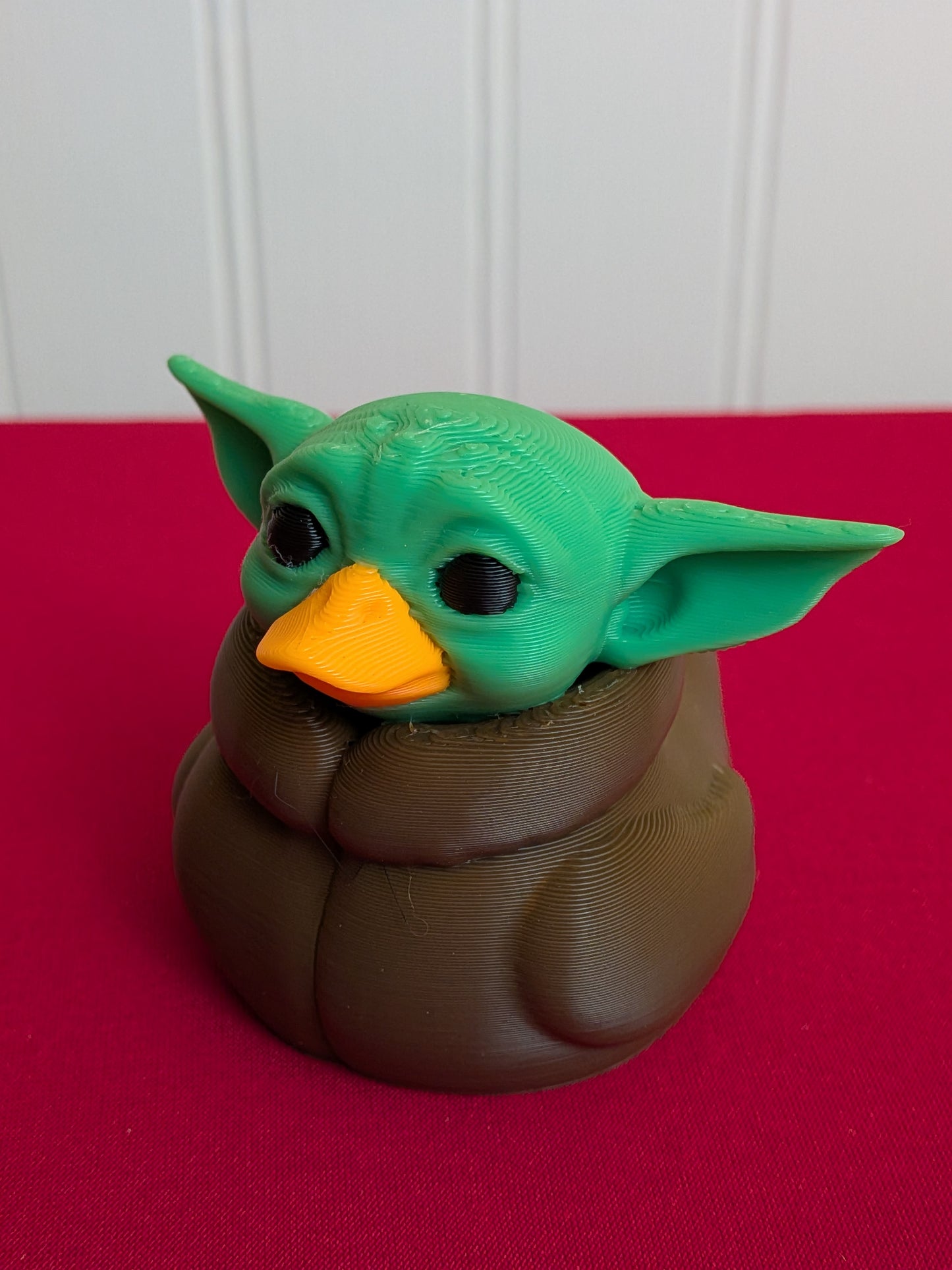 Baby Alien Duck – 3D Printed Duck Figurine | Green Space Creature | Sci-Fi Inspired Collectible Gift