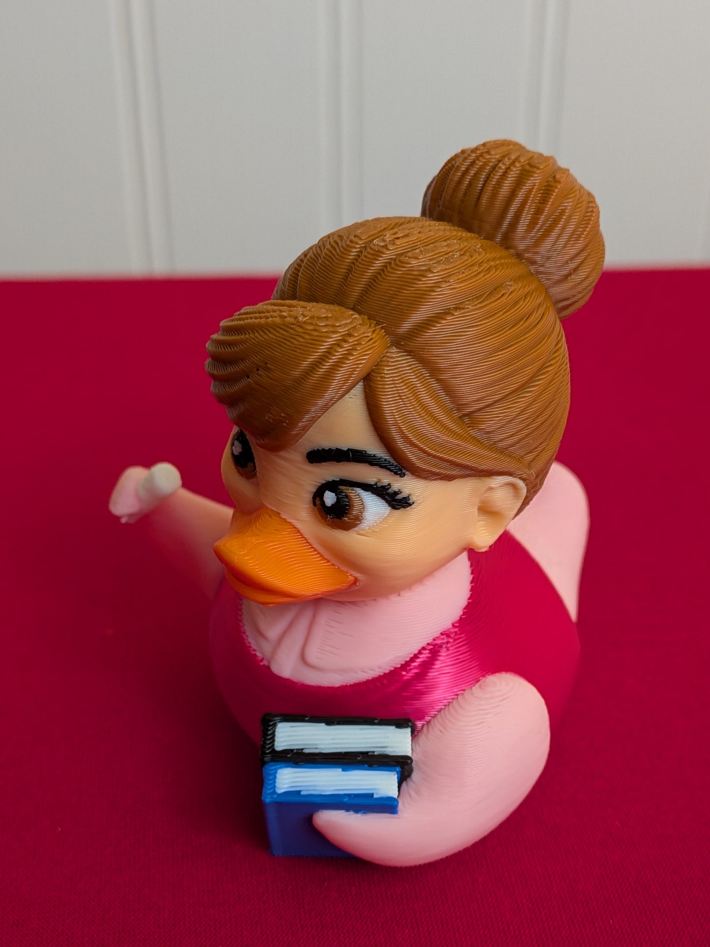 Teacher Duck – 3D Printed Figurine | Classroom Decor | Gift for Teachers | School Themed Collectible