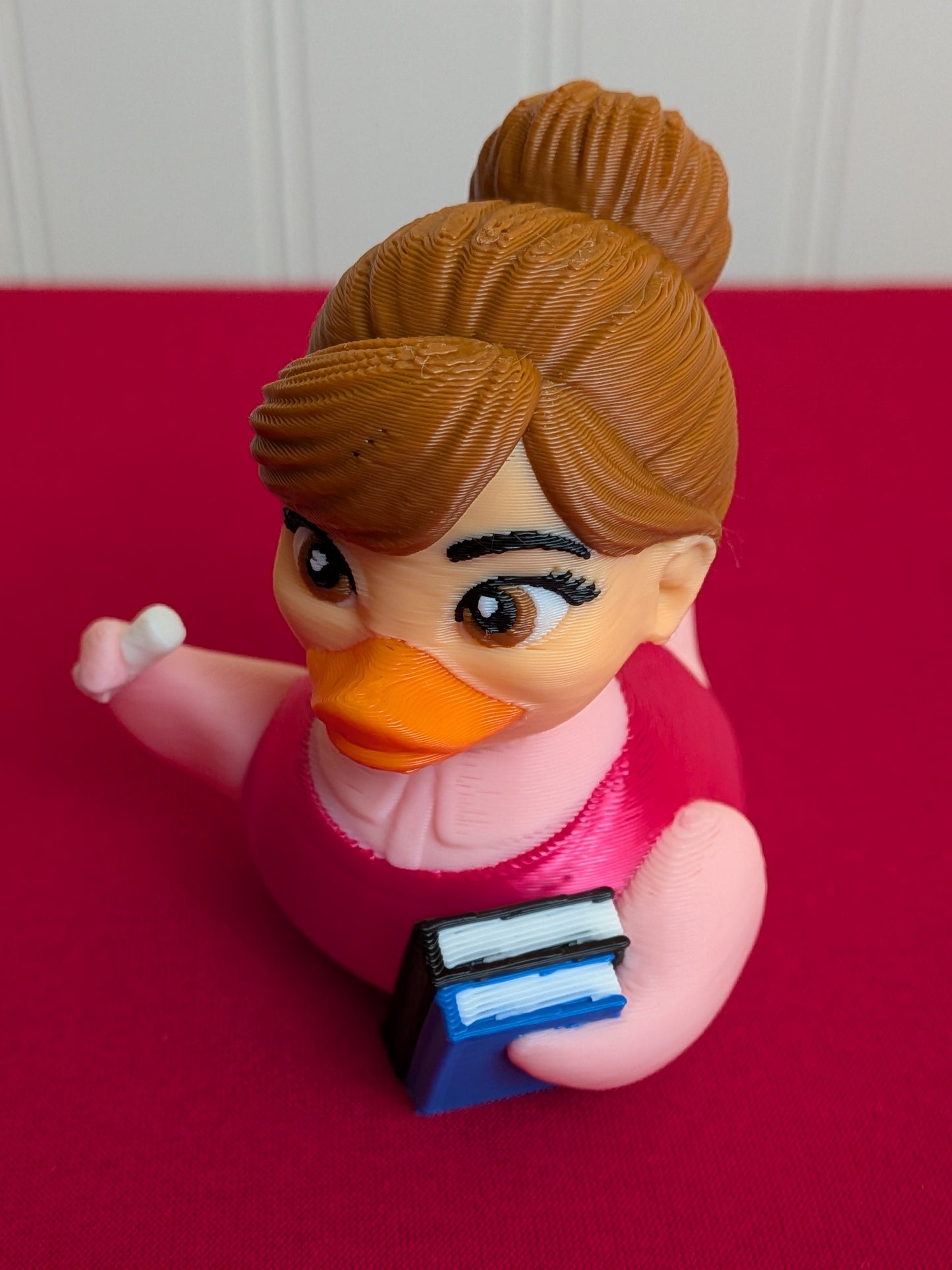 Teacher Duck – 3D Printed Figurine | Classroom Decor | Gift for Teachers | School Themed Collectible