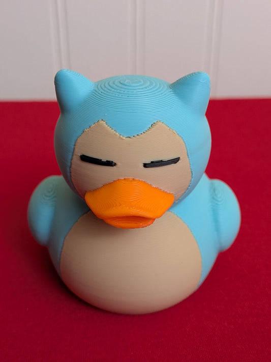 Snorlax Duck – 3D Printed Collectible  | Pokémon-Inspired Gift | Desk Buddy | Geeky Décor