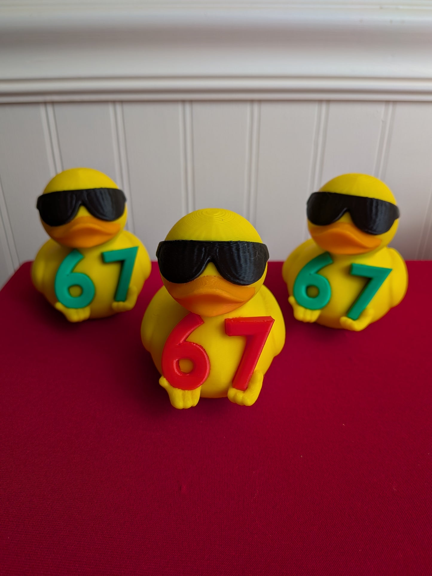 3D Printed 67 Meme Duck Collectible Figurine | Internet Humor Desk Decor